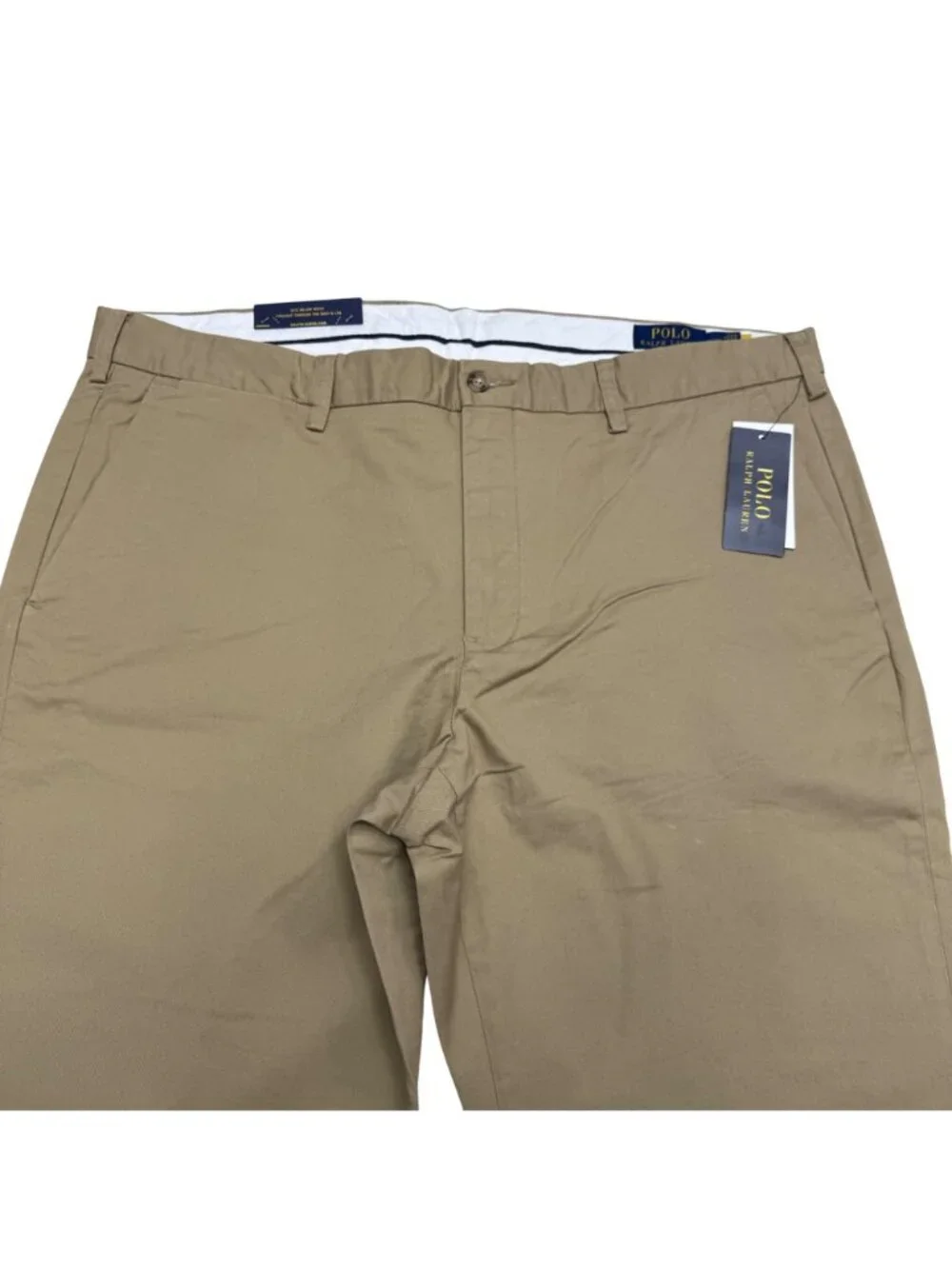 NWT $115 Polo Ralph Lauren Men's Stretch Straight Fit Pants In Khaki, Size 38/30 - Picture 3 of 11